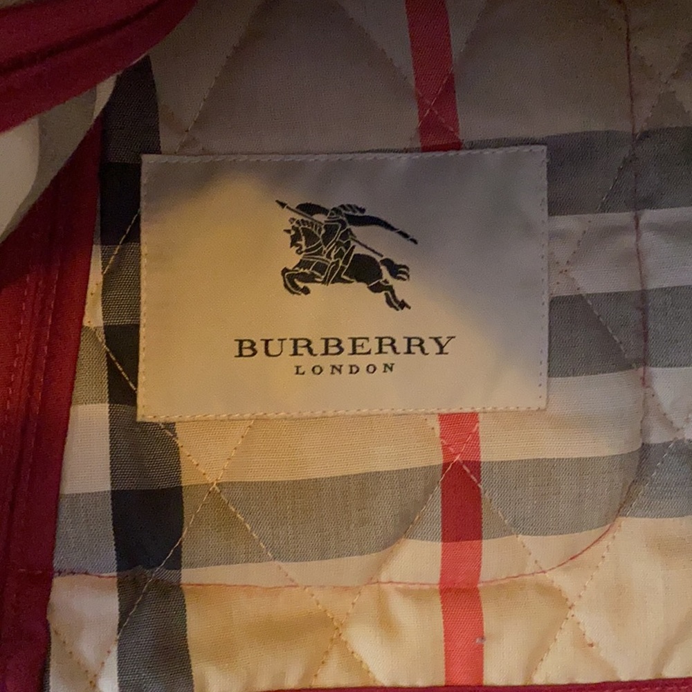 Burberry Quilted Bomber Jacket in Deep Burgundy - Picture 11 of 16